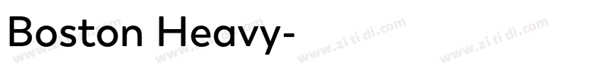 Boston Heavy字体转换